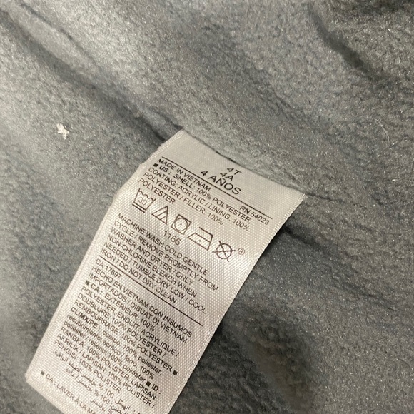 Old Navy Kids Puffer Vest - Red, Gray, and Black - Picture 5 of 8